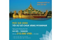 Vietnam Airlines khuyến mại Hà Nội - Yangon chỉ từ 9 USD KHỨ HỒI